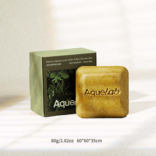 Aquelab Oriental Arborvitae Leaf & Fo Ti Root Shampoo Bar-He Shou Wu Shampoo Bar Nourishing