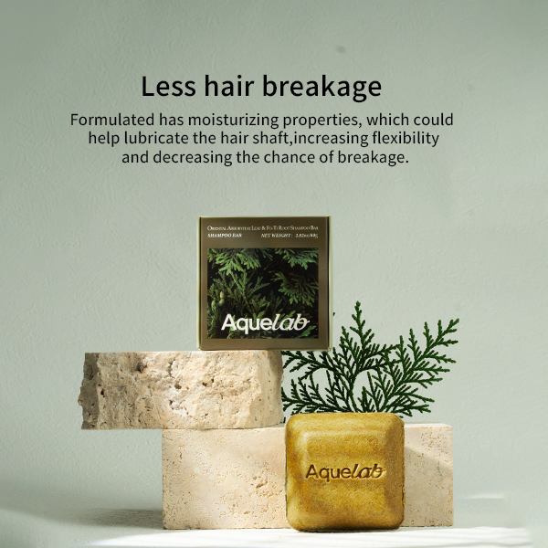 Aquelab Oriental Arborvitae Leaf & Fo Ti Root Shampoo Bar-He Shou Wu Shampoo Bar Nourishing