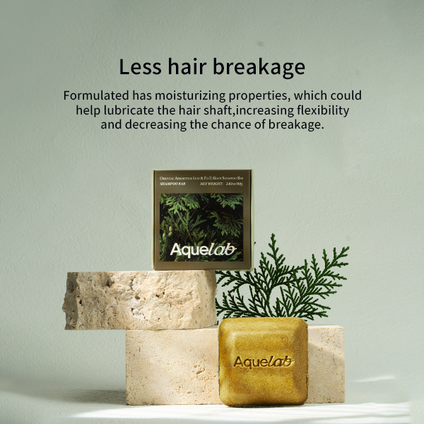 Aquelab Herbal Shampoo Bar Naturally Handcrafted Soap, Free from Chemical Additives