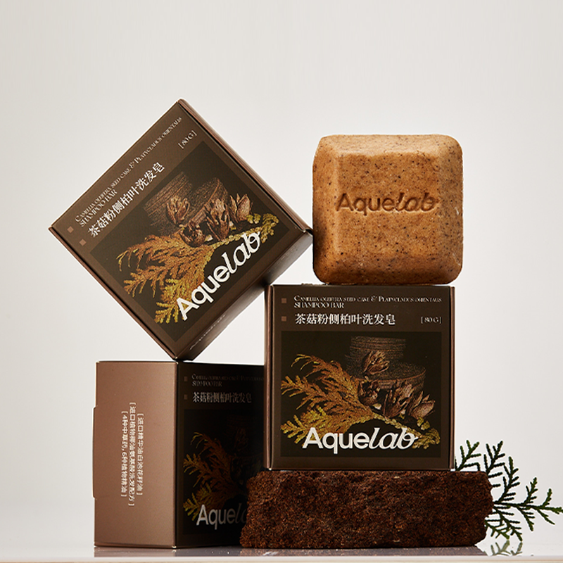 Aquelab Herbal Shampoo Bar Naturally Handcrafted Soap, Free from Chemical Additives