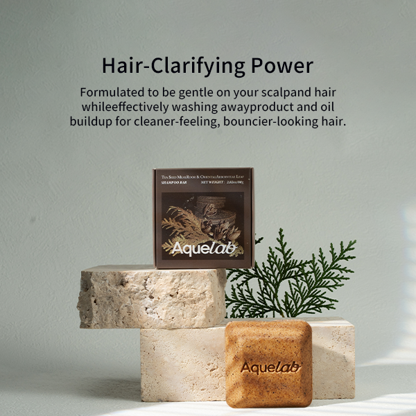 Aquelab Herbal Shampoo Bar Naturally Handcrafted Soap, Free from Chemical Additives