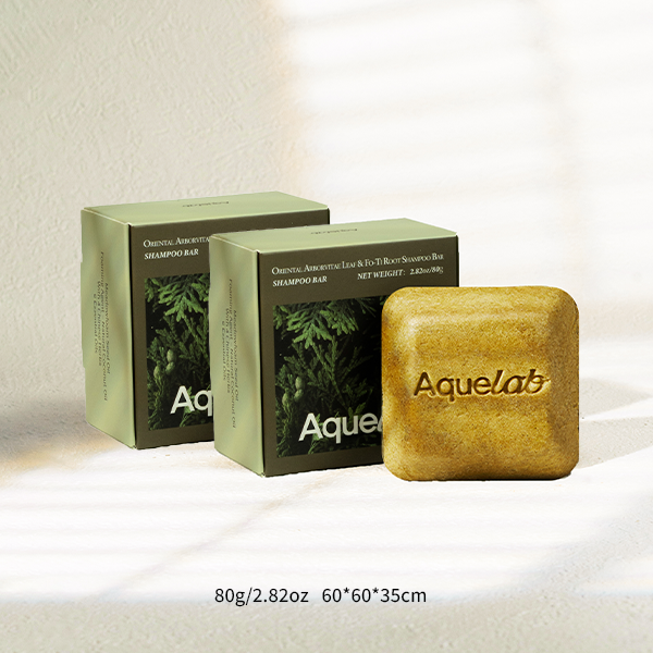 Aquelab Oriental Arborvitae Leaf & Fo Ti Root Shampoo Bar-He Shou Wu Shampoo Bar Nourishing